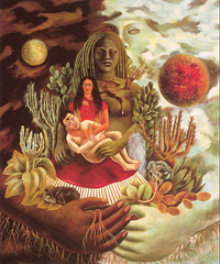 Frida Kahlo - Die Liebesumarmung des Universums, die Erde (Mexiko), ich, Diego und Herr X�lotl